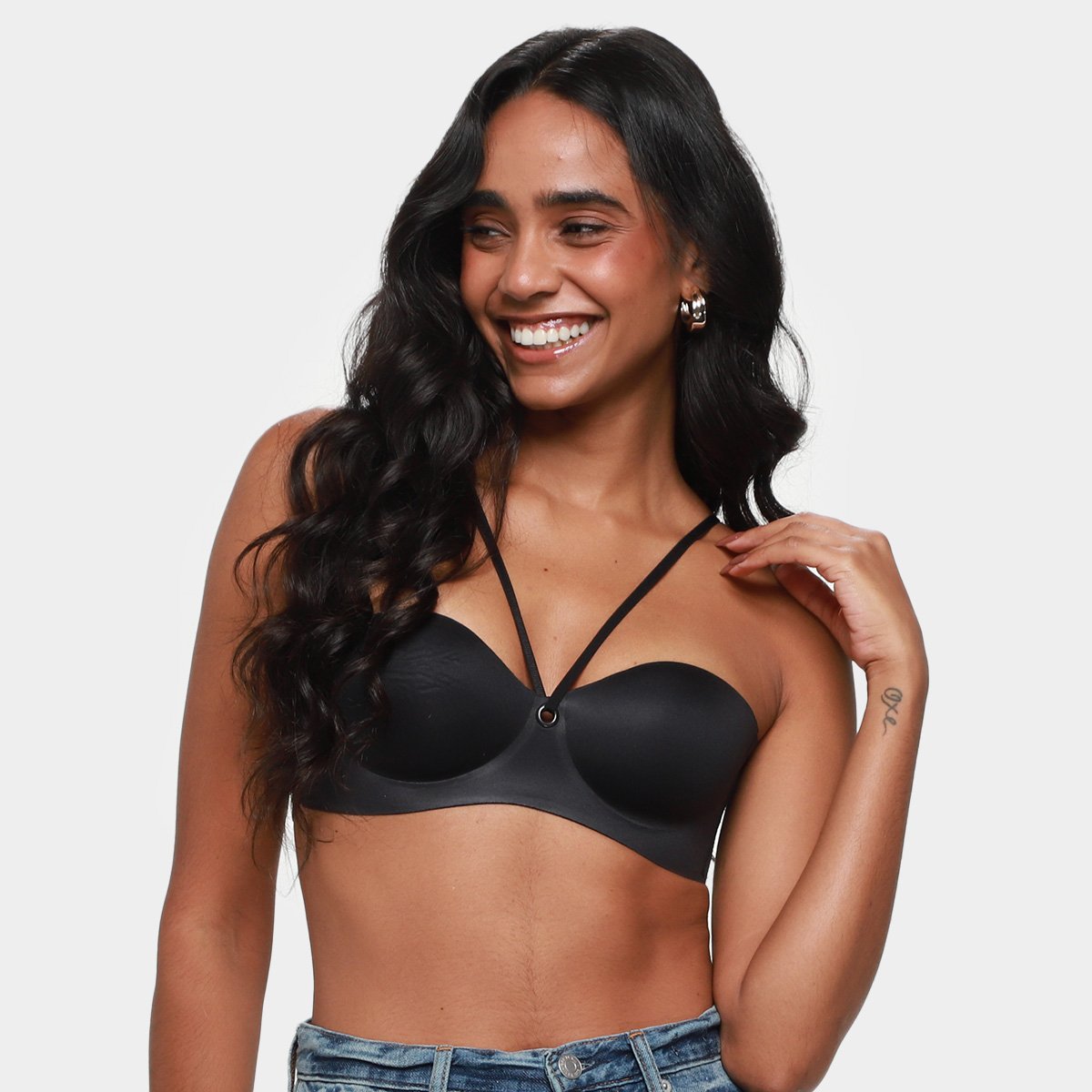 Top Cropped Open Casual Feminino