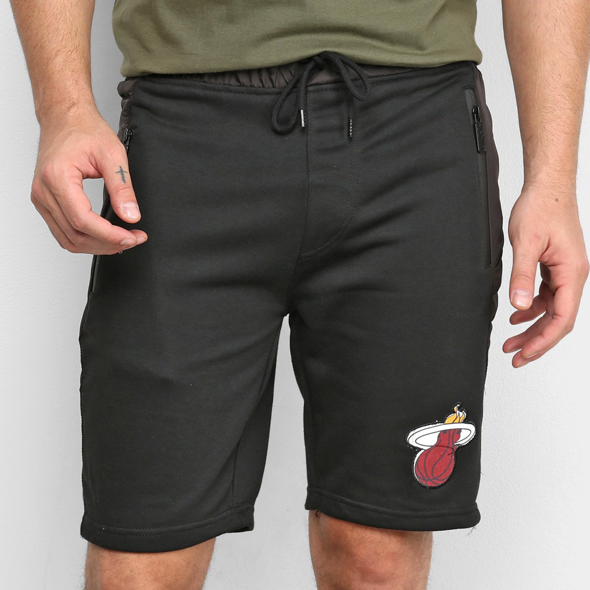 Bermuda NBA Miami Heat Moletom Masculina