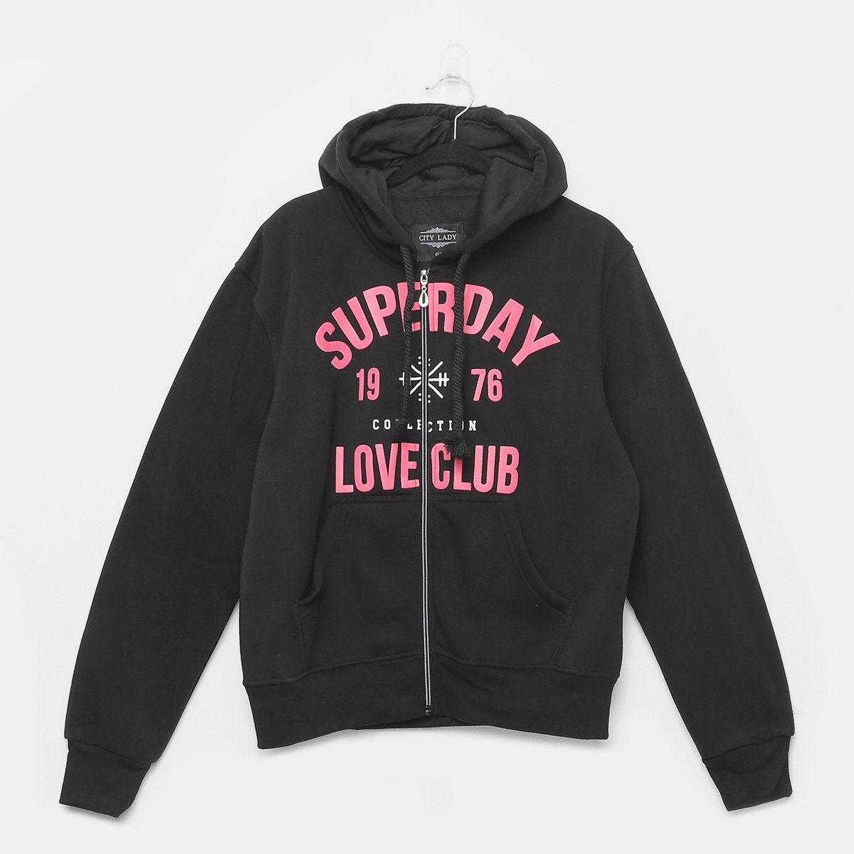 Blusa Moletom City Lady Plus Size Superday Feminina