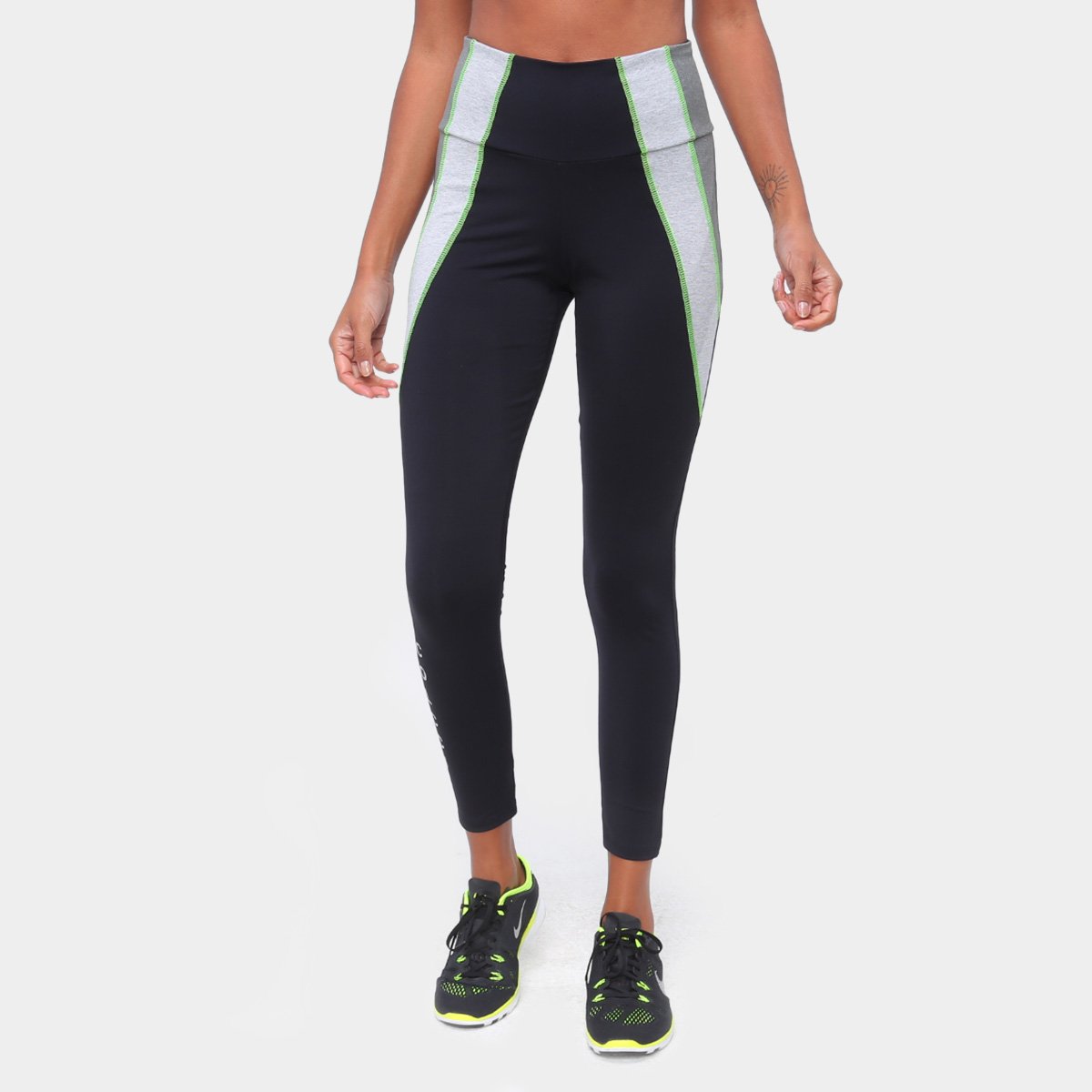 Calça Legging Colcci Color Block Feminina
