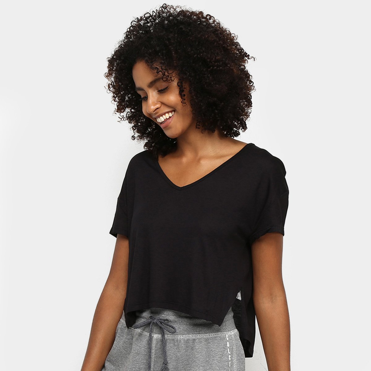 Blusa Colcci Cropped Assimétrica Feminina