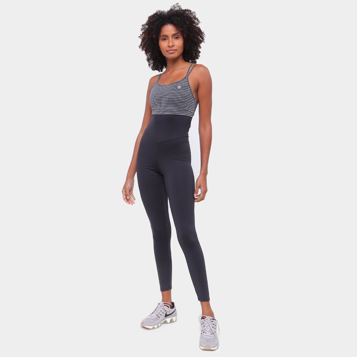 Macacão Colcci Fitness Fenda Costas Estampado Feminino