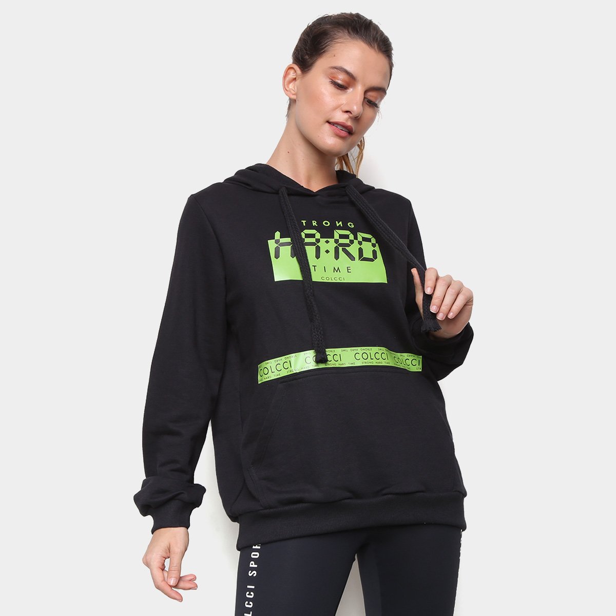 Moletom Colcci Hard Canguru Feminino