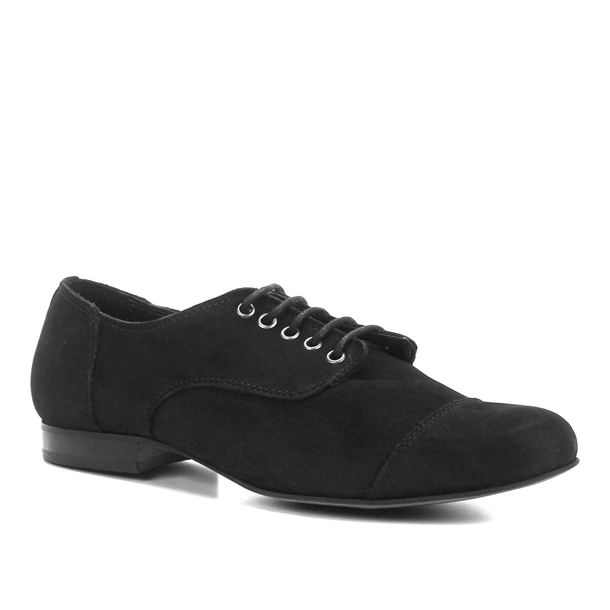 Oxford Shoestock Flat Nobuck Feminino