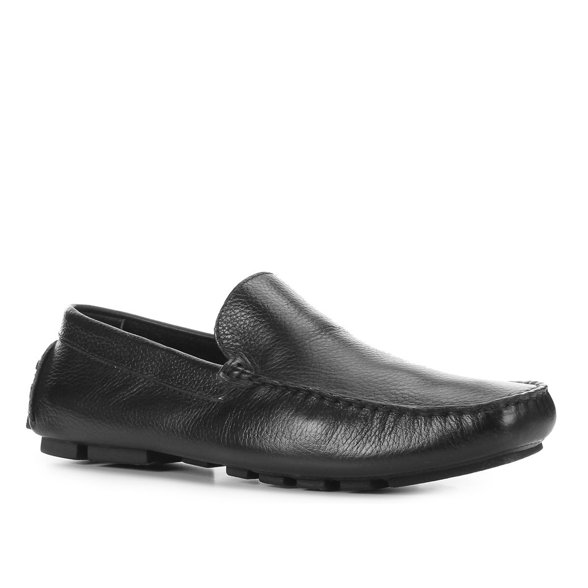 Mocassim Couro Shoestock Liso Masculino