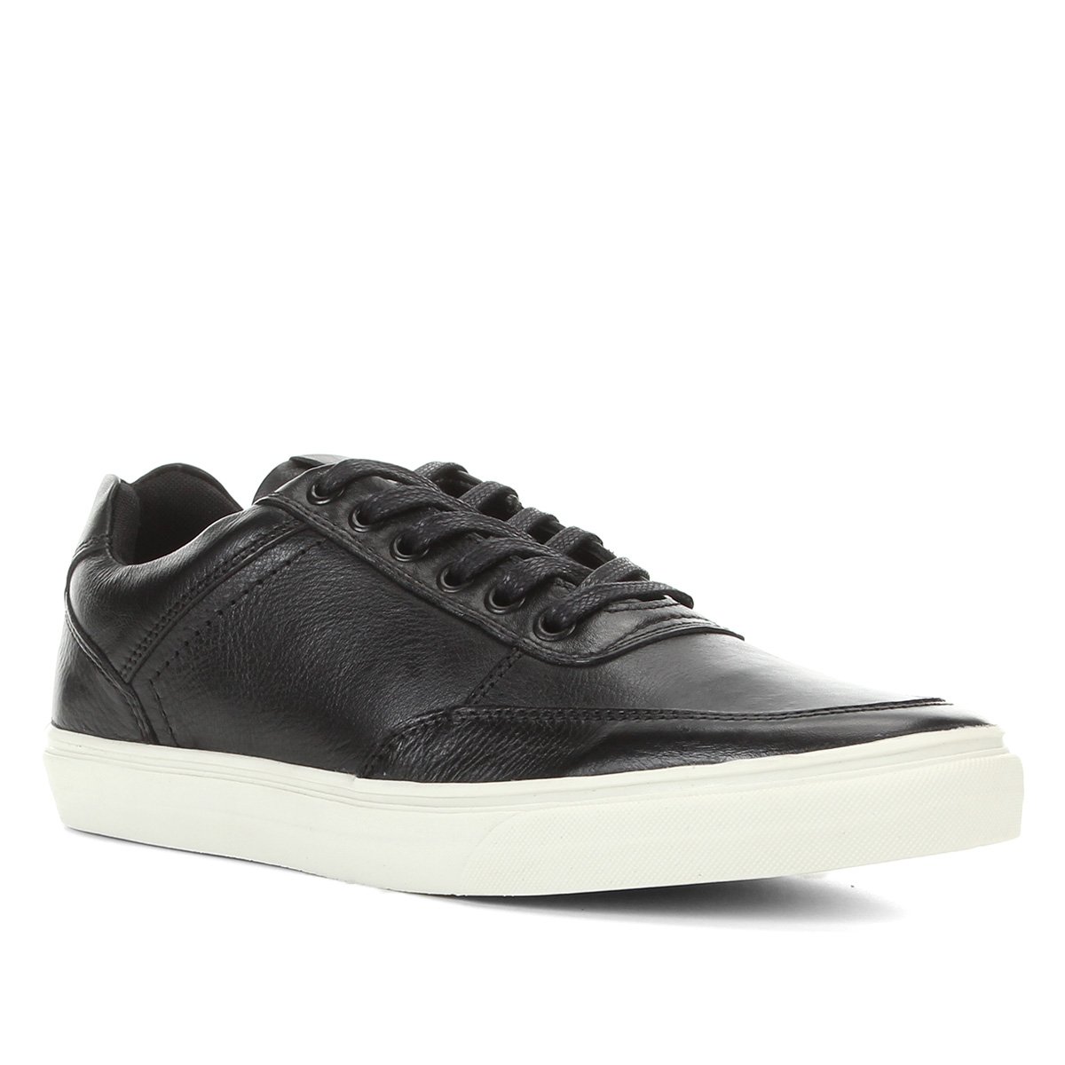 Sapatênis Couro Shoestock Napa Liso Masculino