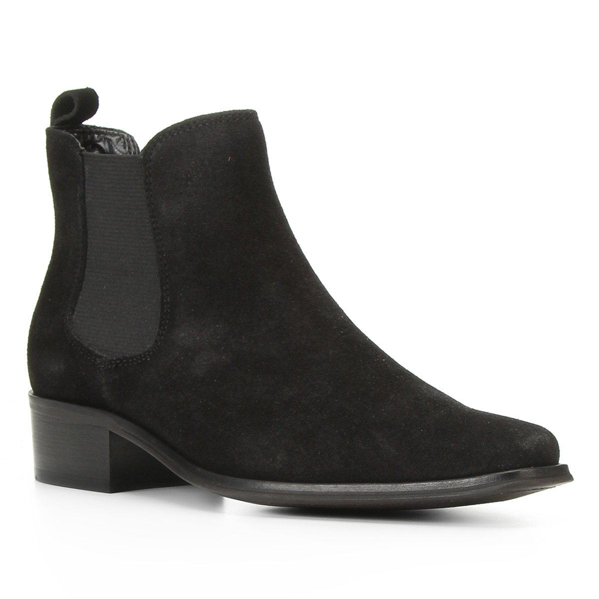 Bota Chelsea Shoestock Camurção Salto Baixo Feminina