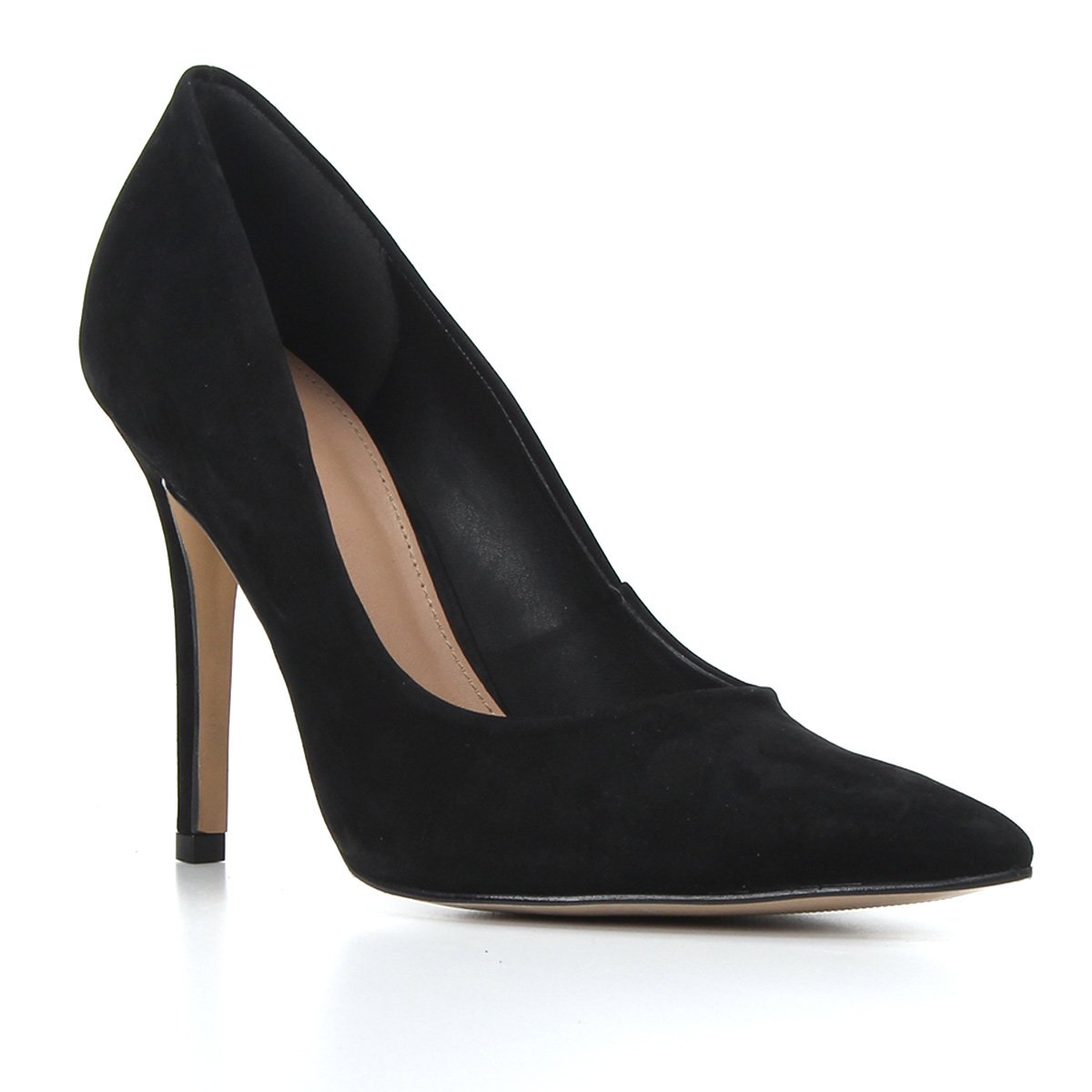 Scarpin Couro Shoestock Thaís Salto Alto Nobuck