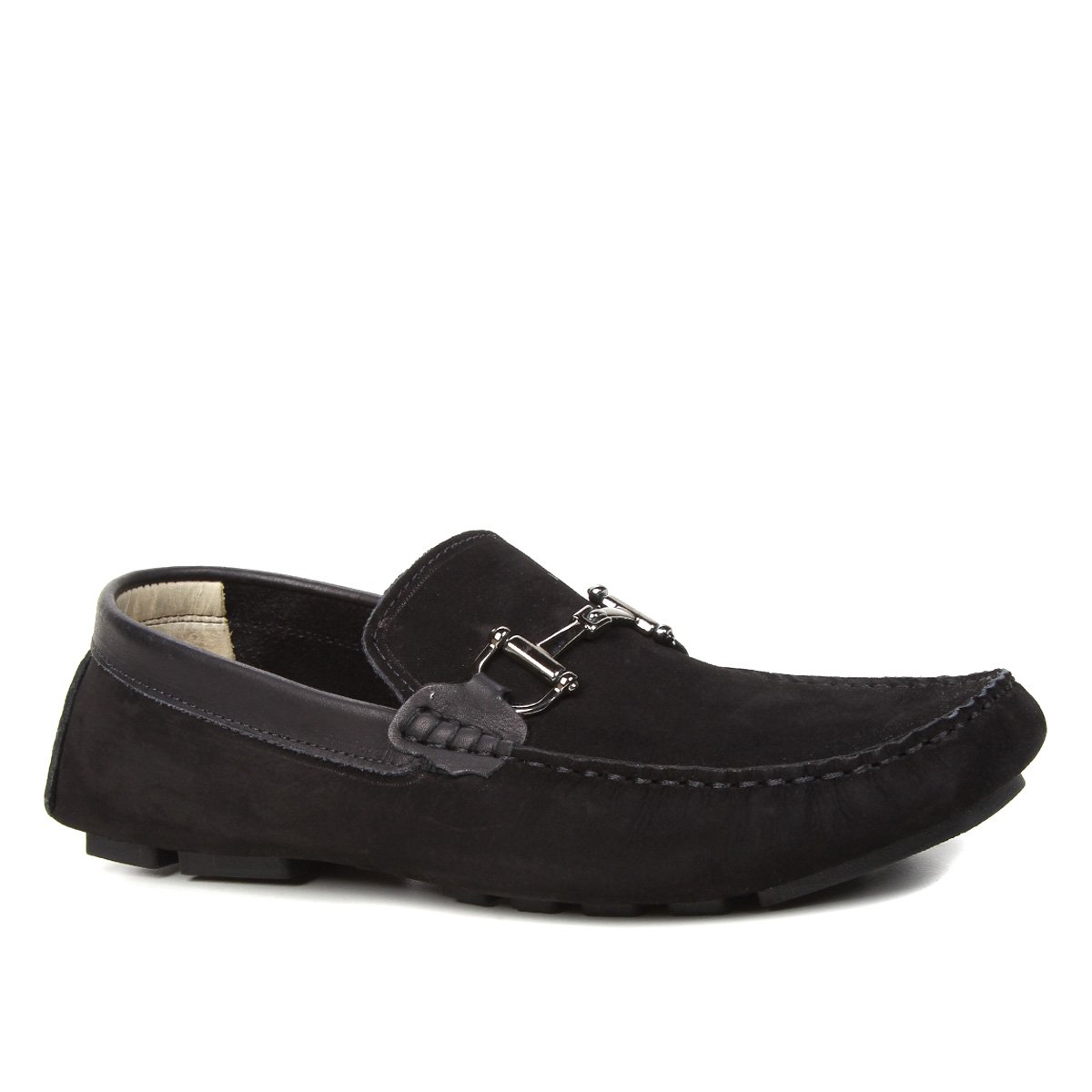 Mocassim Couro Shoestock Nobuck Bridão Masculino