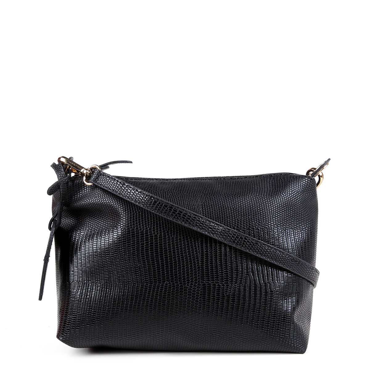 Bolsa Shoestock Mini Bag Lezard Transversal Média Feminina