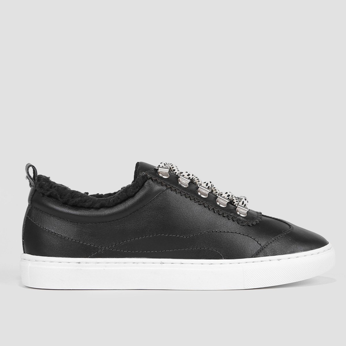 Tênis Couro Shoestock Pelúcia Feminino