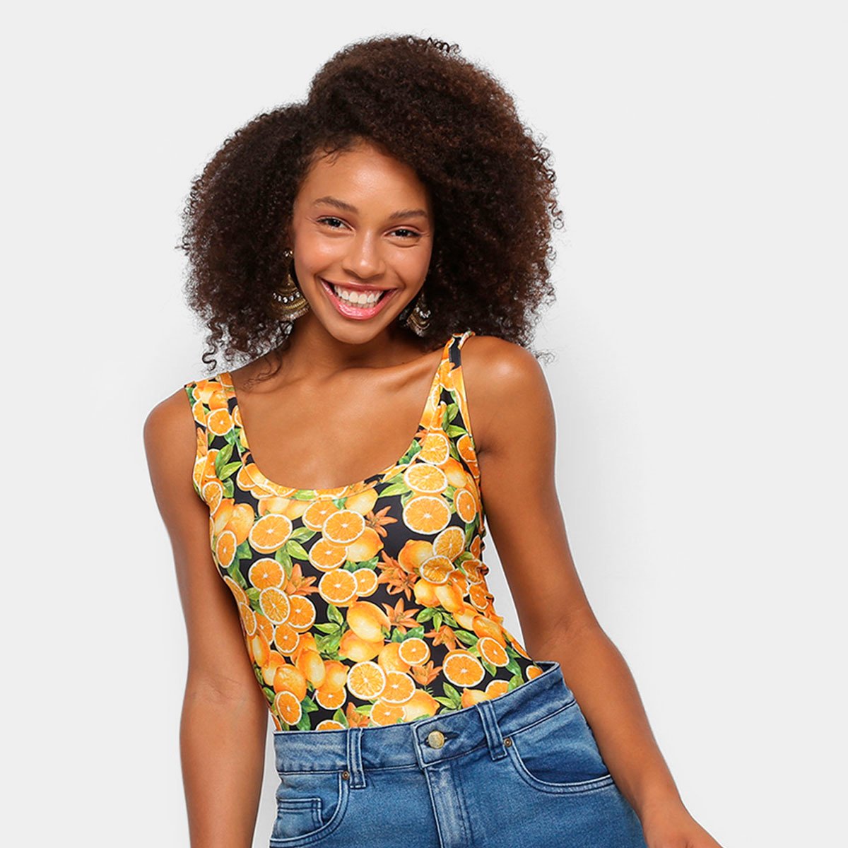 Body Naif Laranja Feminino