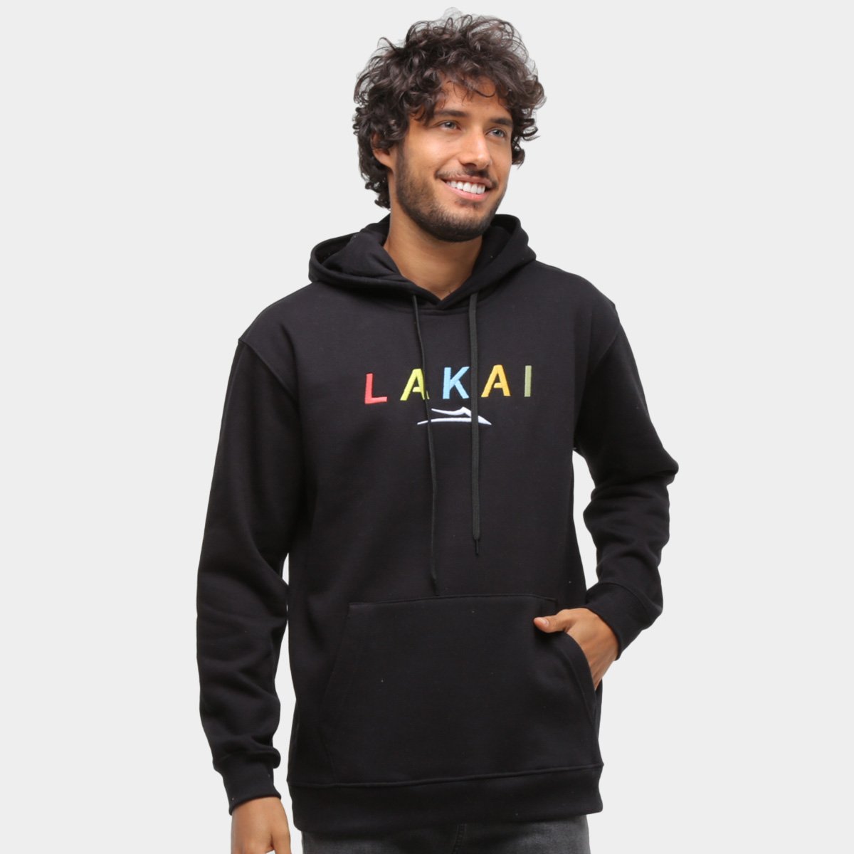Moletom Lakai Stacked Canguru Masculino