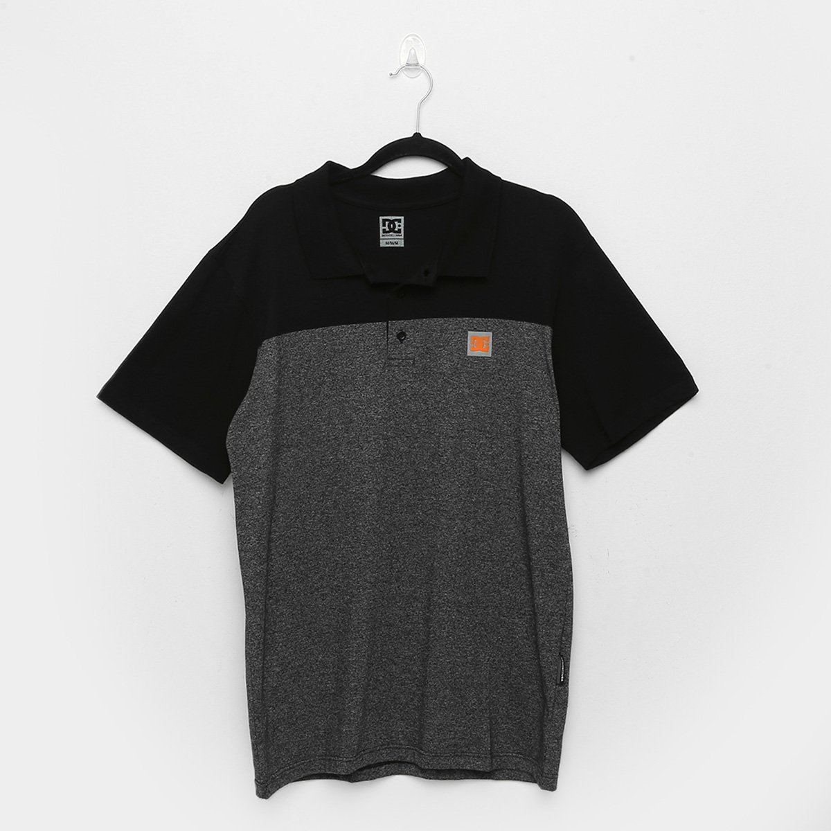 Camisa Polo Dc Shoes Rebel Crew Block 3 Masculina