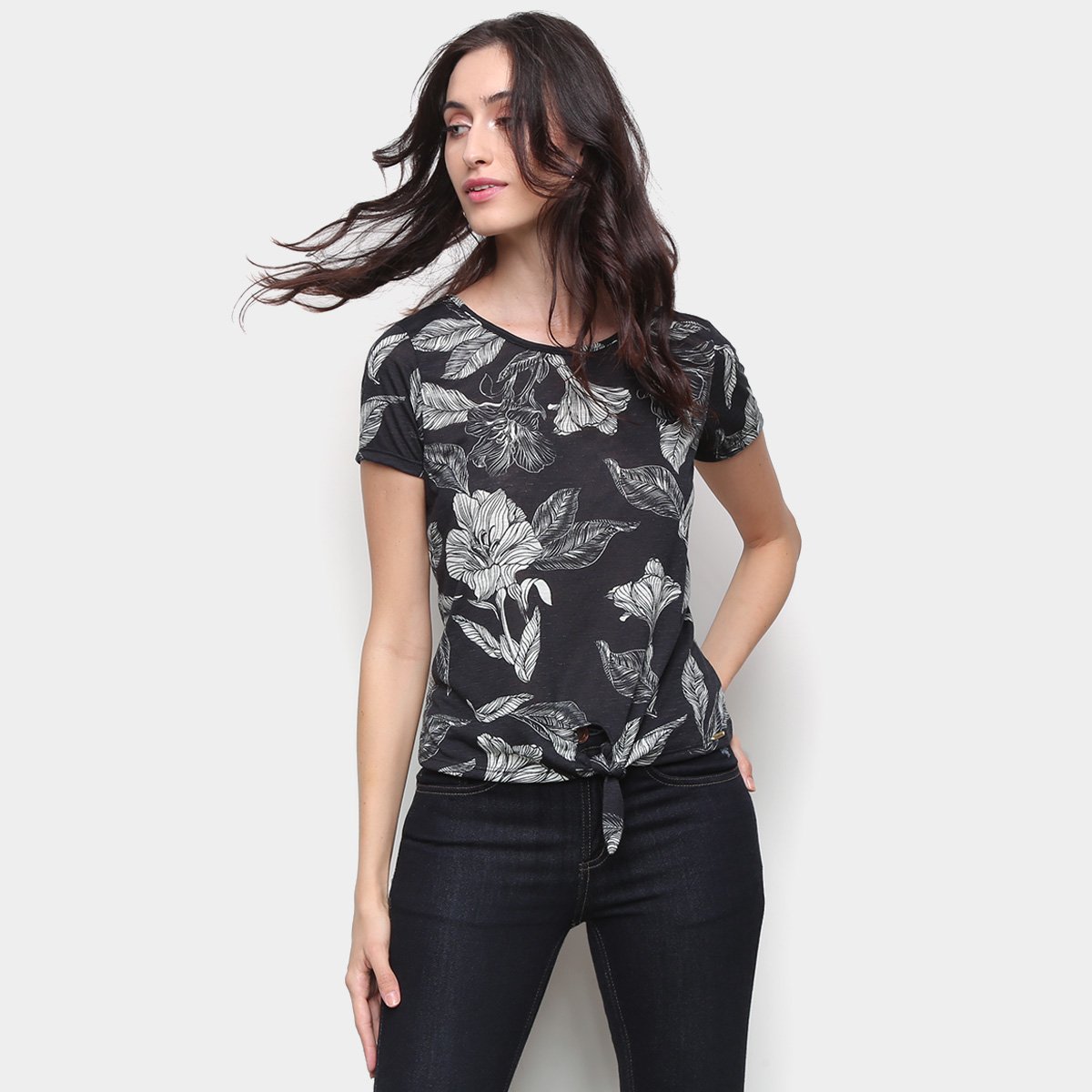 Blusa Marialicia Nó Floral Feminina