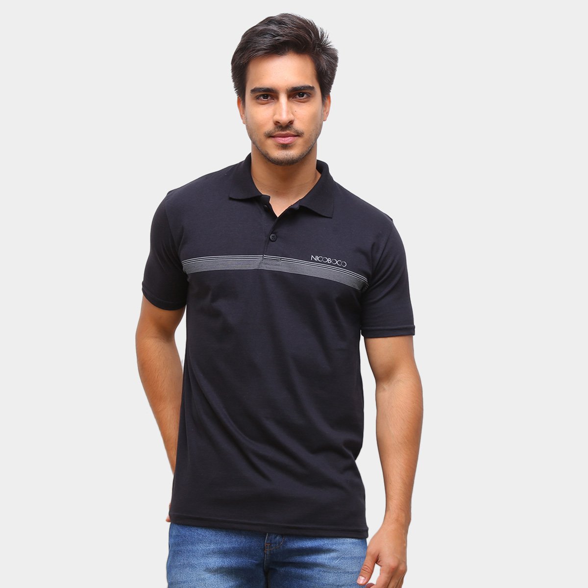 Camisa Polo Nicoboco Slim Fit Kecleon Masculina