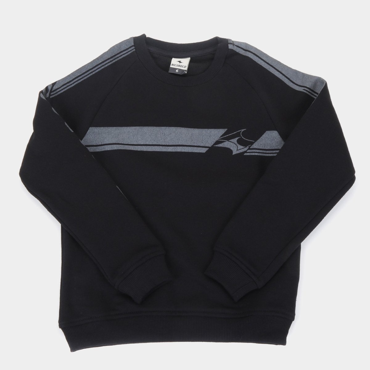 Moletom Infantil Nicoboco Careca Raglan Kyre Masculino