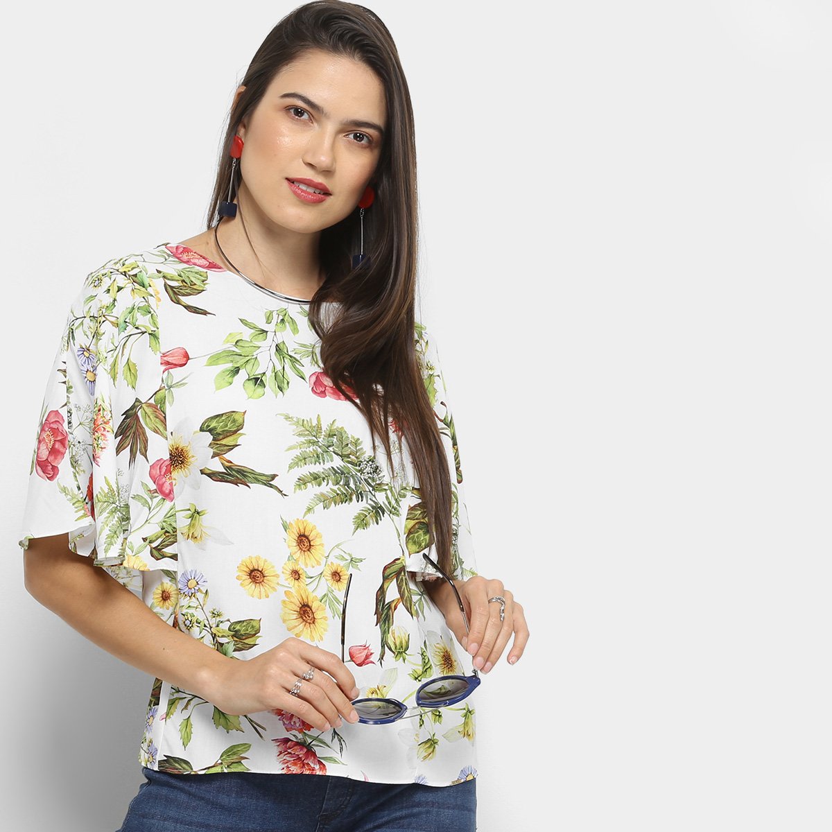 bata estampada feminina