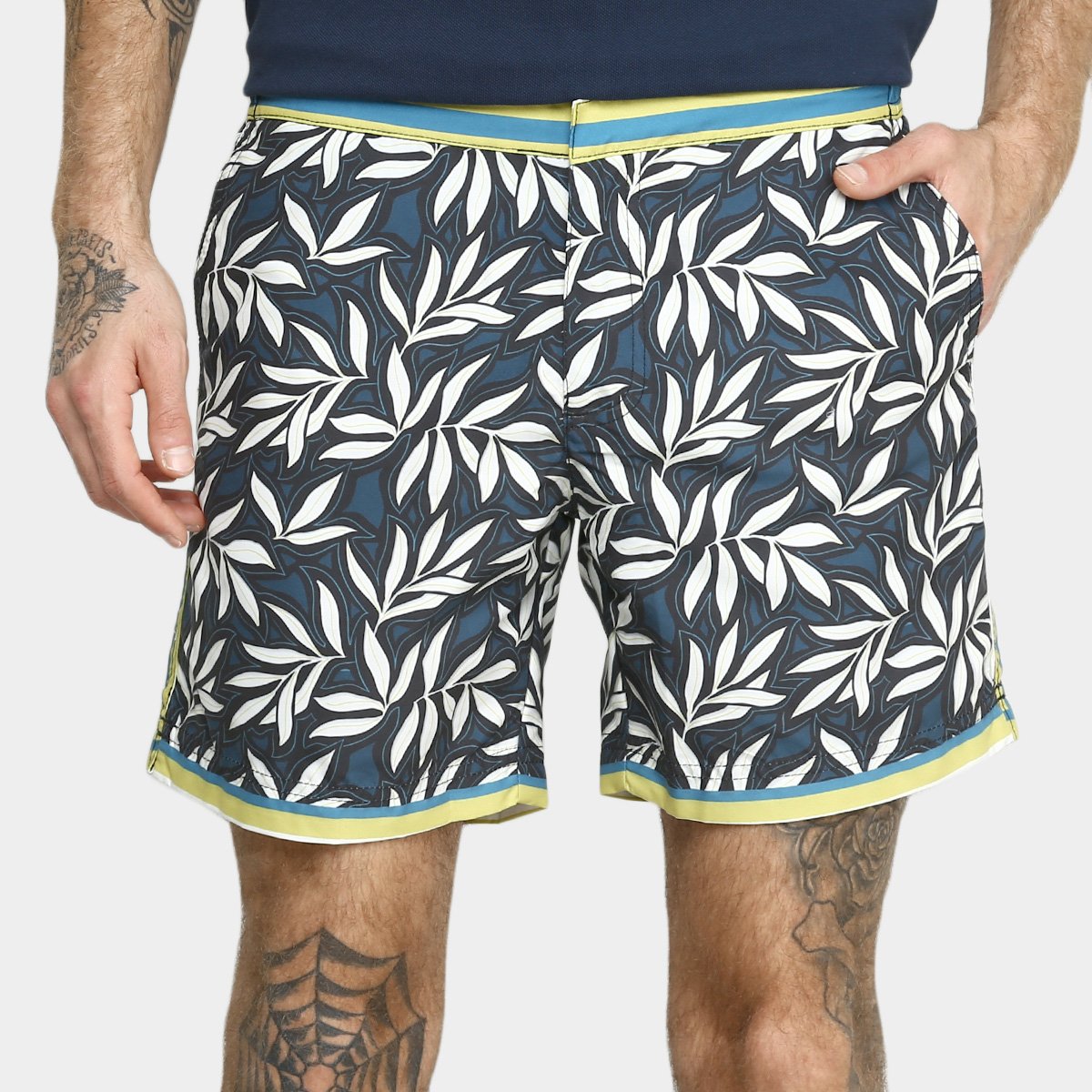 Bermuda Barche Básica Floral Masculina