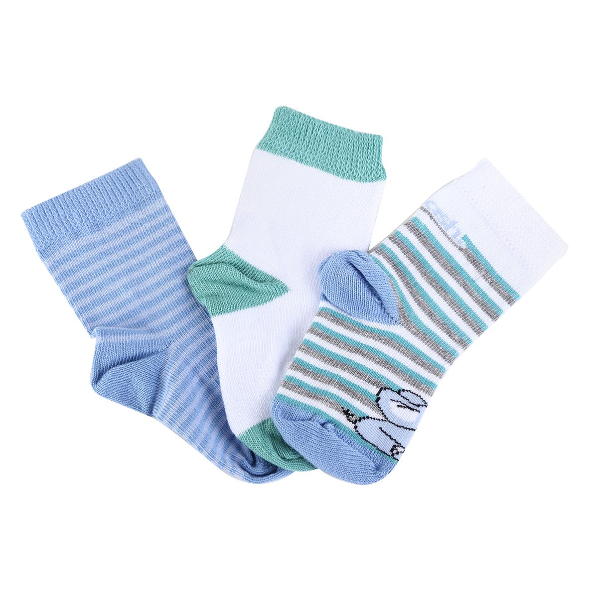 Kit Meia Infantil Mash Cano Médio Com Lycra Baby