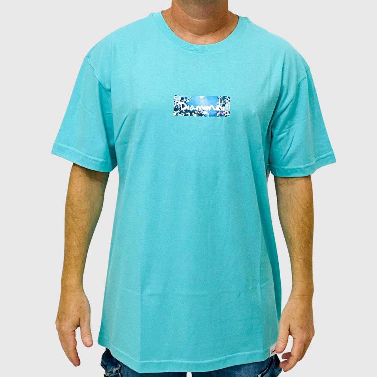 Camiseta Diamond Flower Box Logo Masculina
