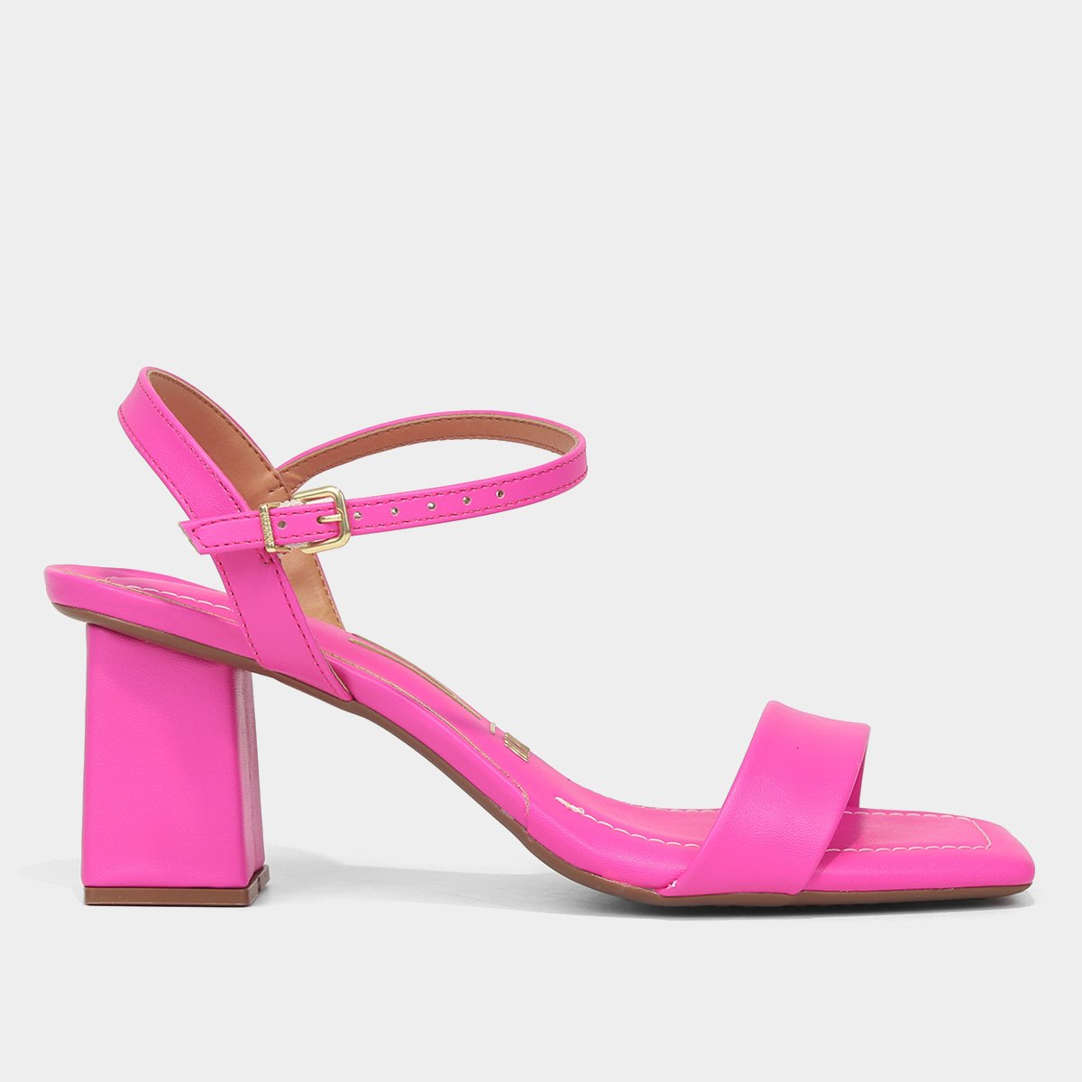 Sandália Vizzano Salto Bloco Médio Feminina