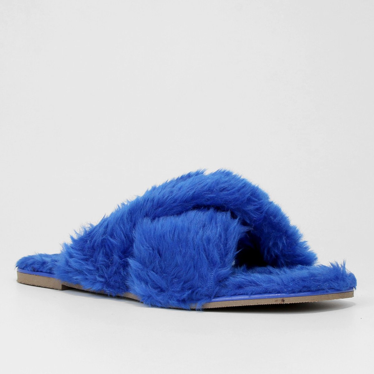 Chinelo Pantufa Parabela com Pelo Feminino