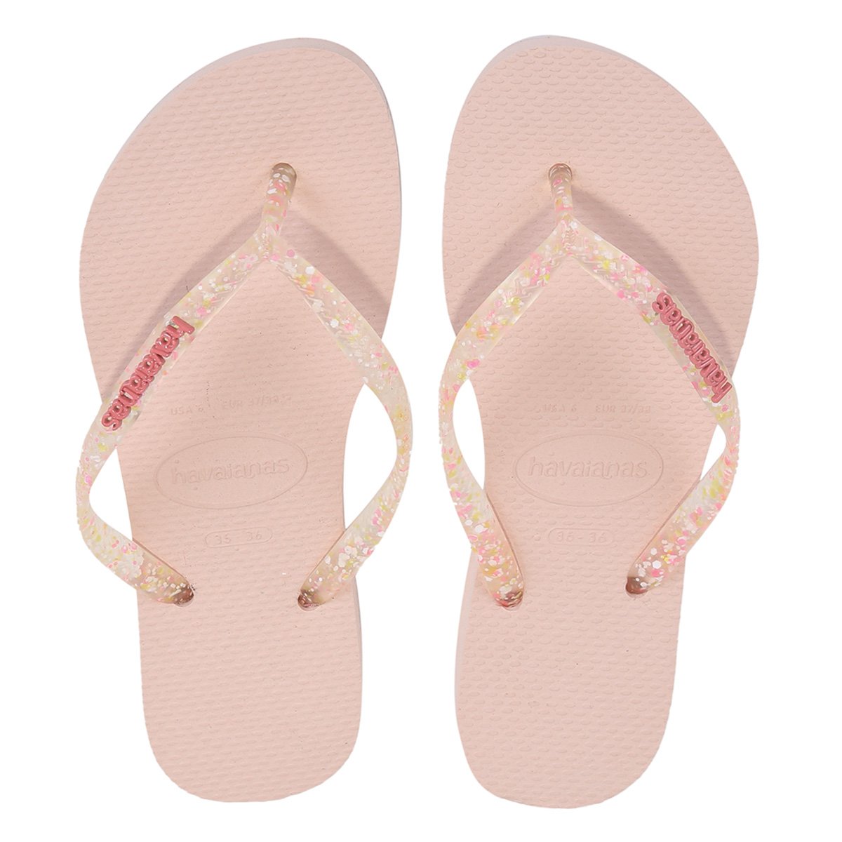 Chinelo Havaianas Slim Logo Metallic Feminina