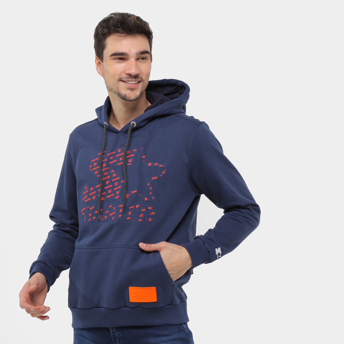 Moletom Starter Print Canguru Masculina