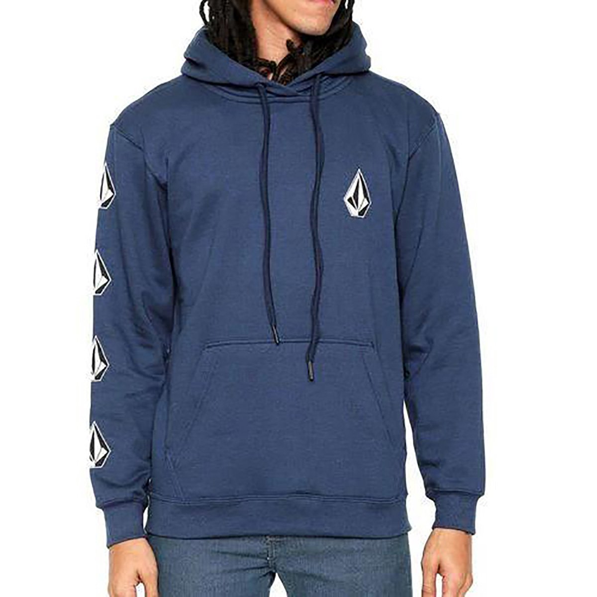 Moletom Volcom Fech Stoneys Canguru Masculino