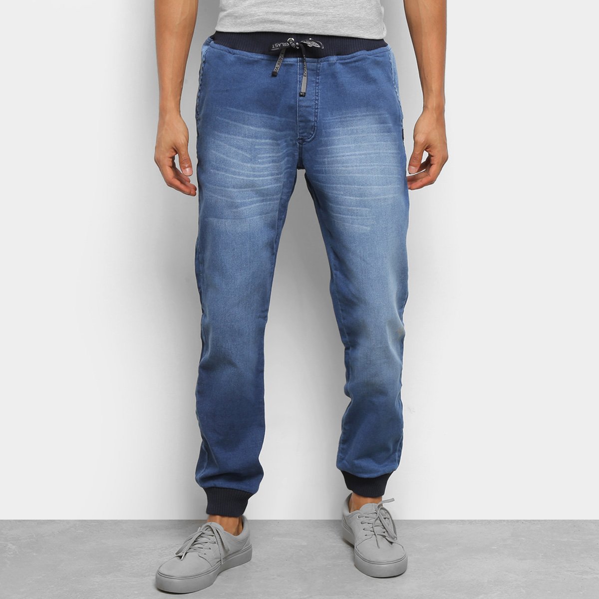 Calça Jeans Everlast Jogger Estonada Masculina