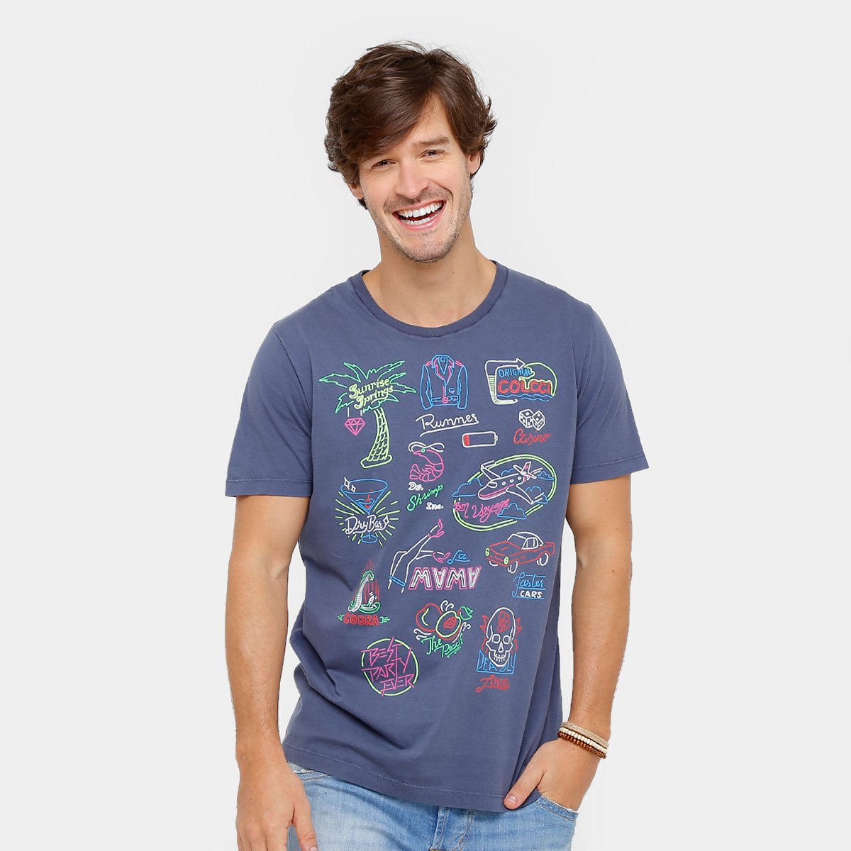 Camiseta Colcci Stone Sunrise Springs Masculina