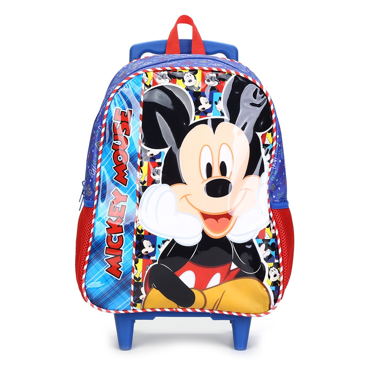 Mochila Escolar Infantil Pacicf Mickey Disney Selfie Com Rodinhas