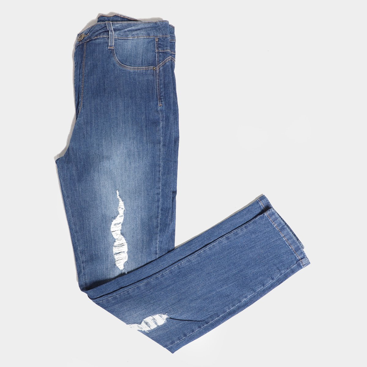 Calça Jeans Sawary Legging Cinta Push Up Super Lipo Feminina