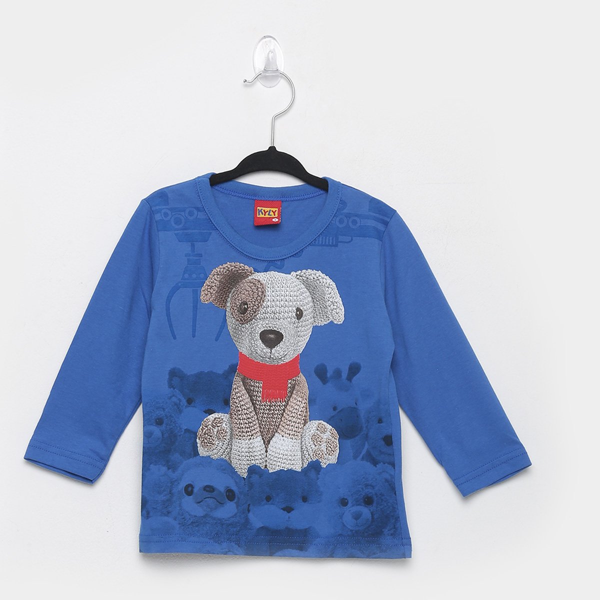 blusa manga longa infantil kyly
