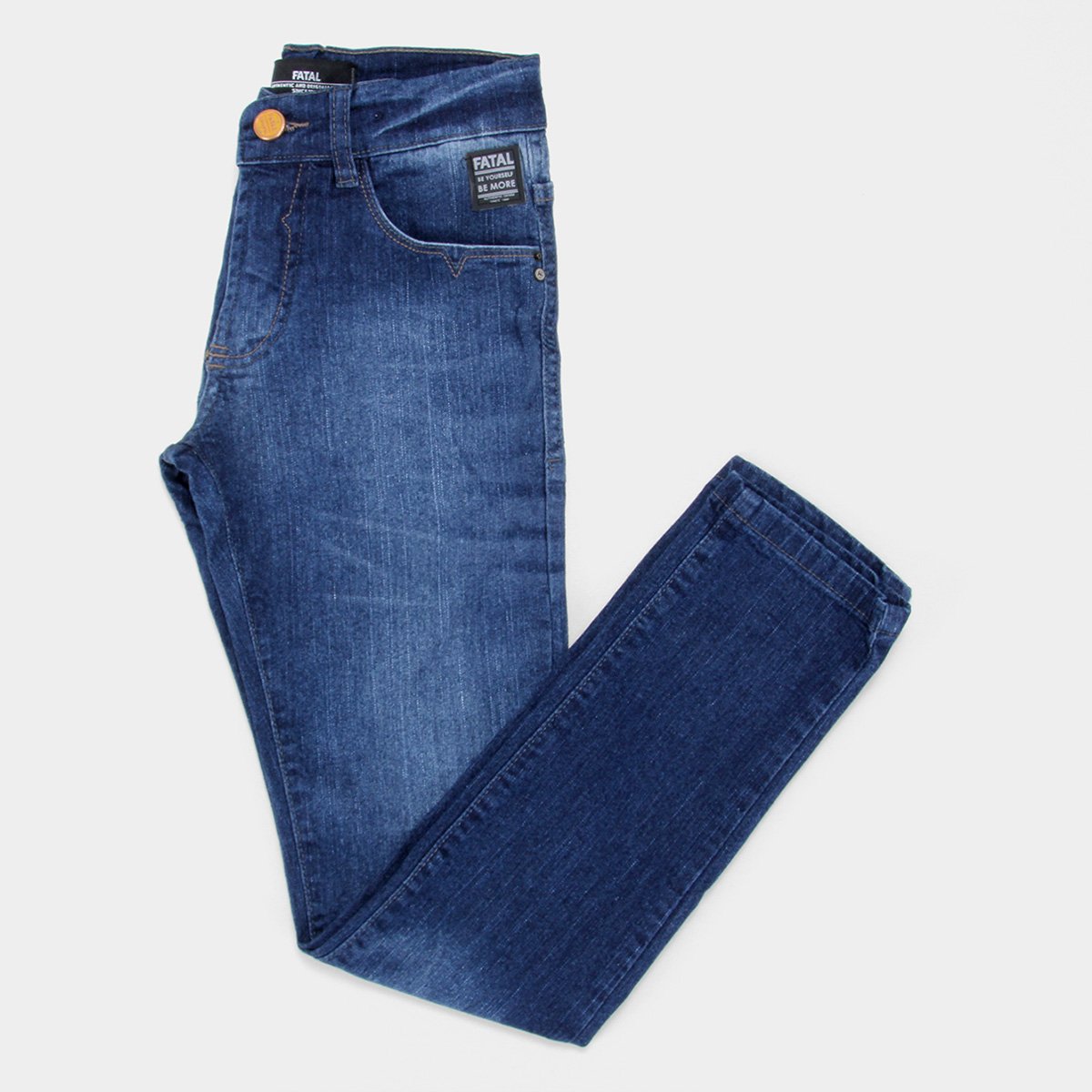 Calça Jeans Slim Juvenil Fatal Masculina
