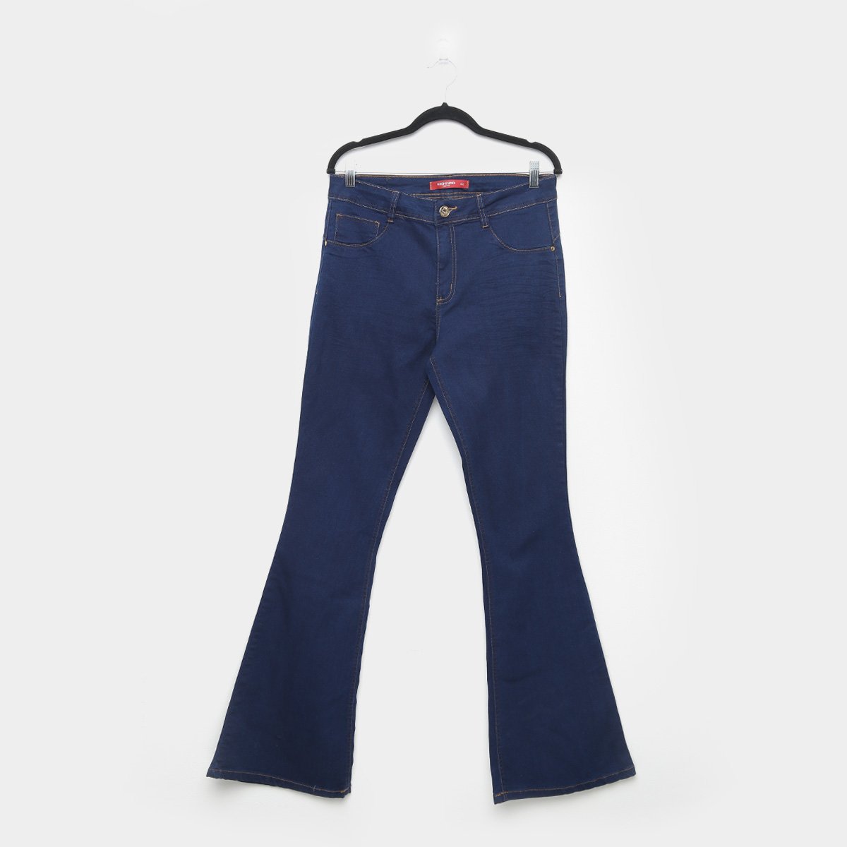 Calça Jeans Biotipo Plus Size Flare Cintura Alta Feminina