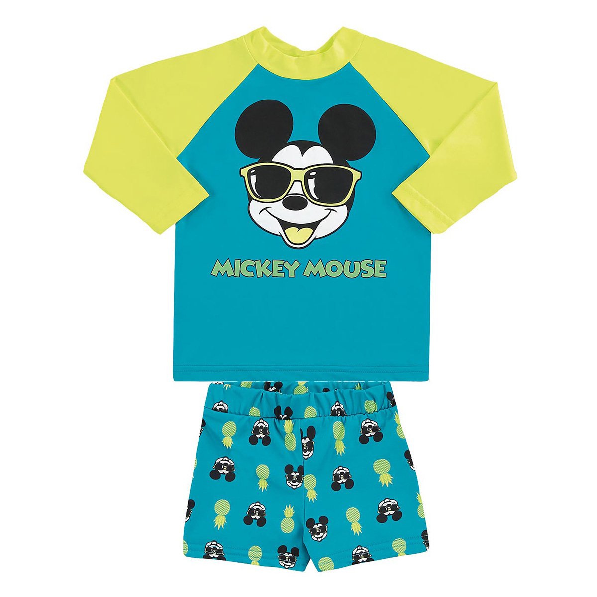 Conjunto Bebê Marlan Proteção UV Disney Mickey Masculino
