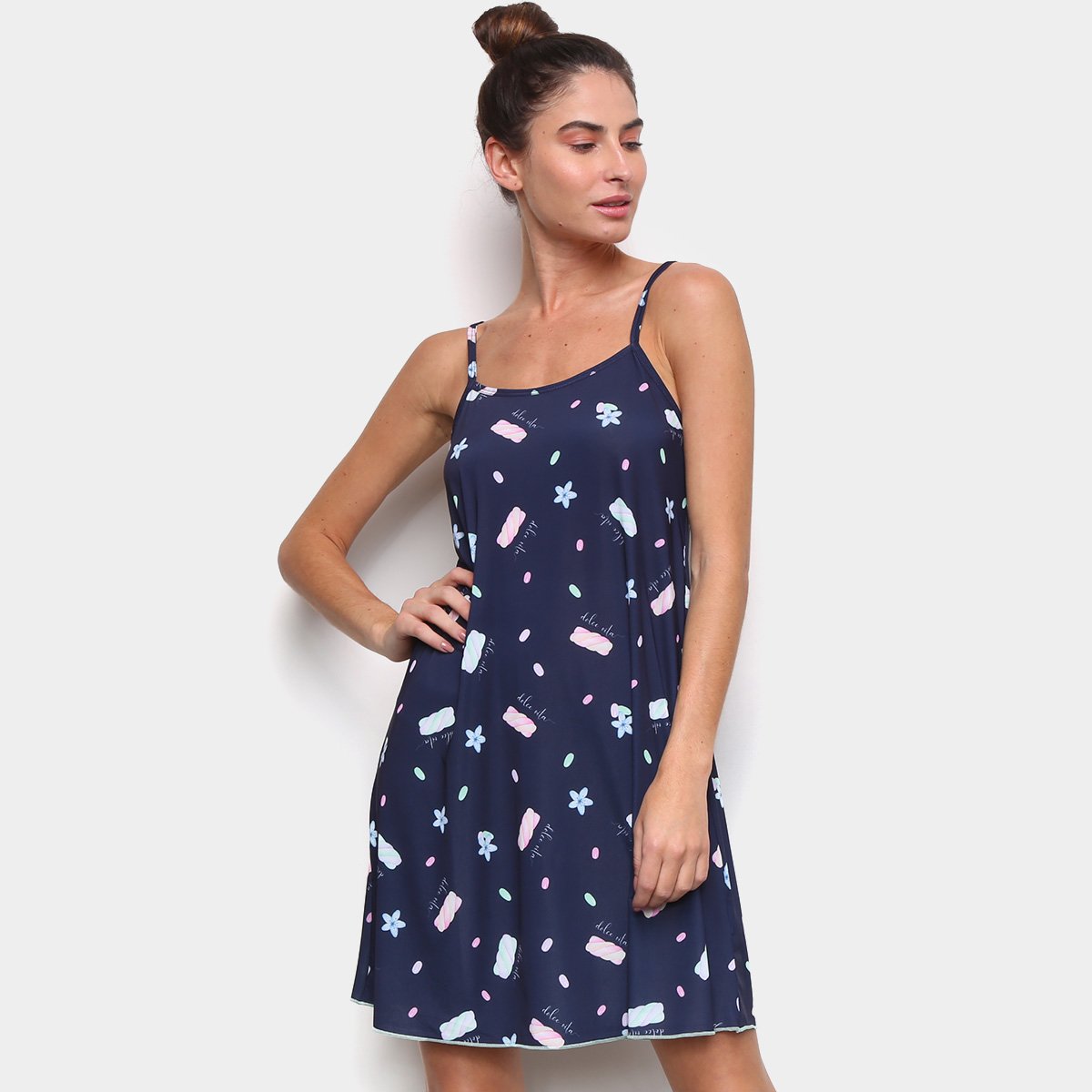 Camisola Cor com Amor Alças Estampa Marshmallow
