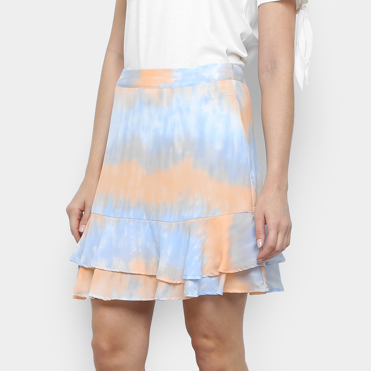 Saia Jolie Tie Dye Babados