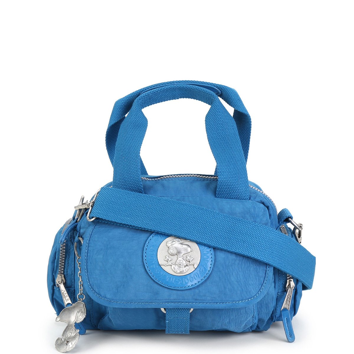 Bolsa Snoopy Shopper Pequena Com Bag Charm Feminina