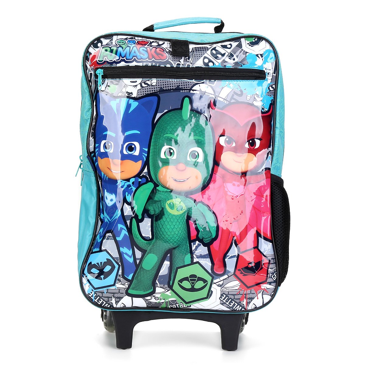 Mochila Escolar DMW PJ Masks Com Rodinhas