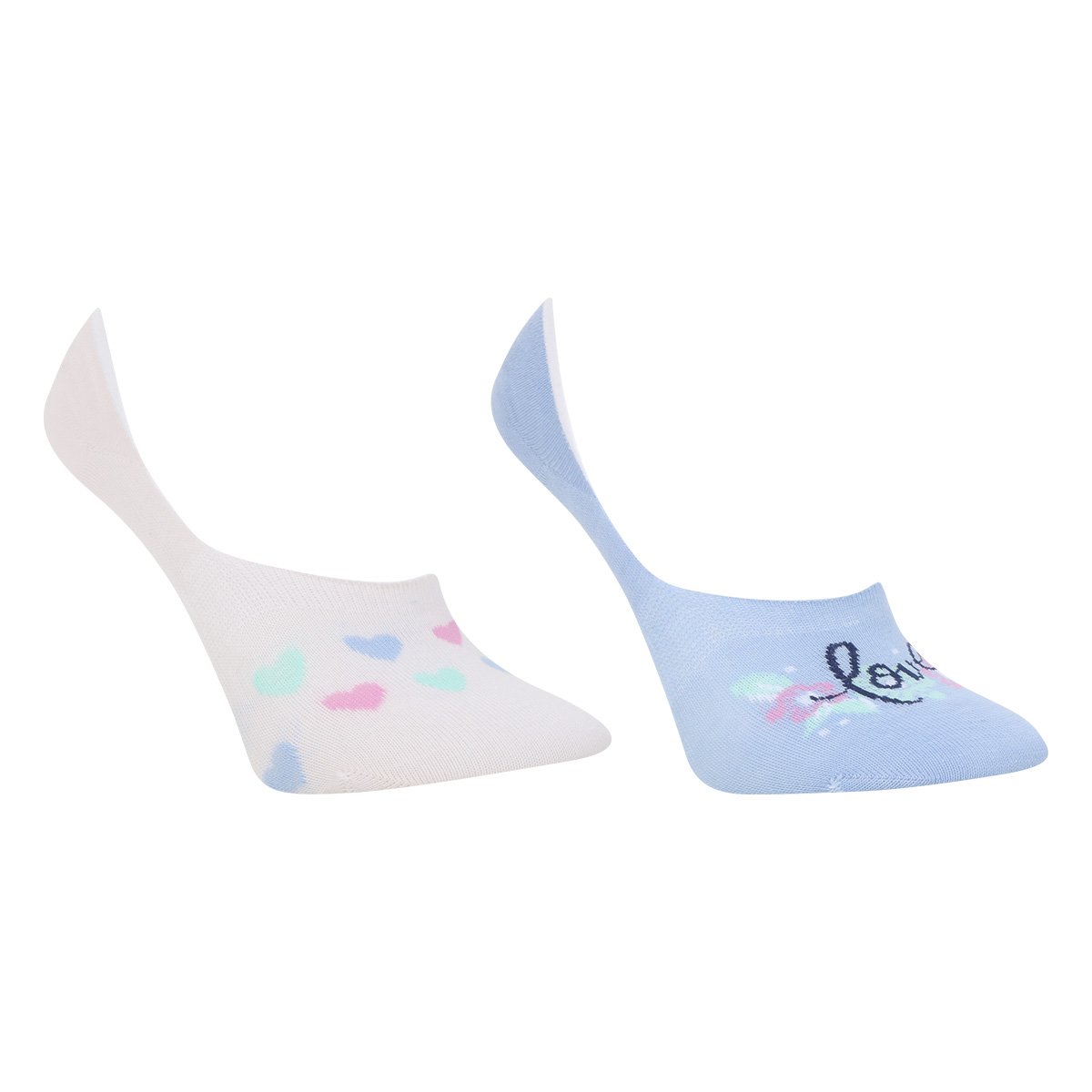 Kit Meia Cia da Meia Sapatilha com Silicone 2 Peças Feminino