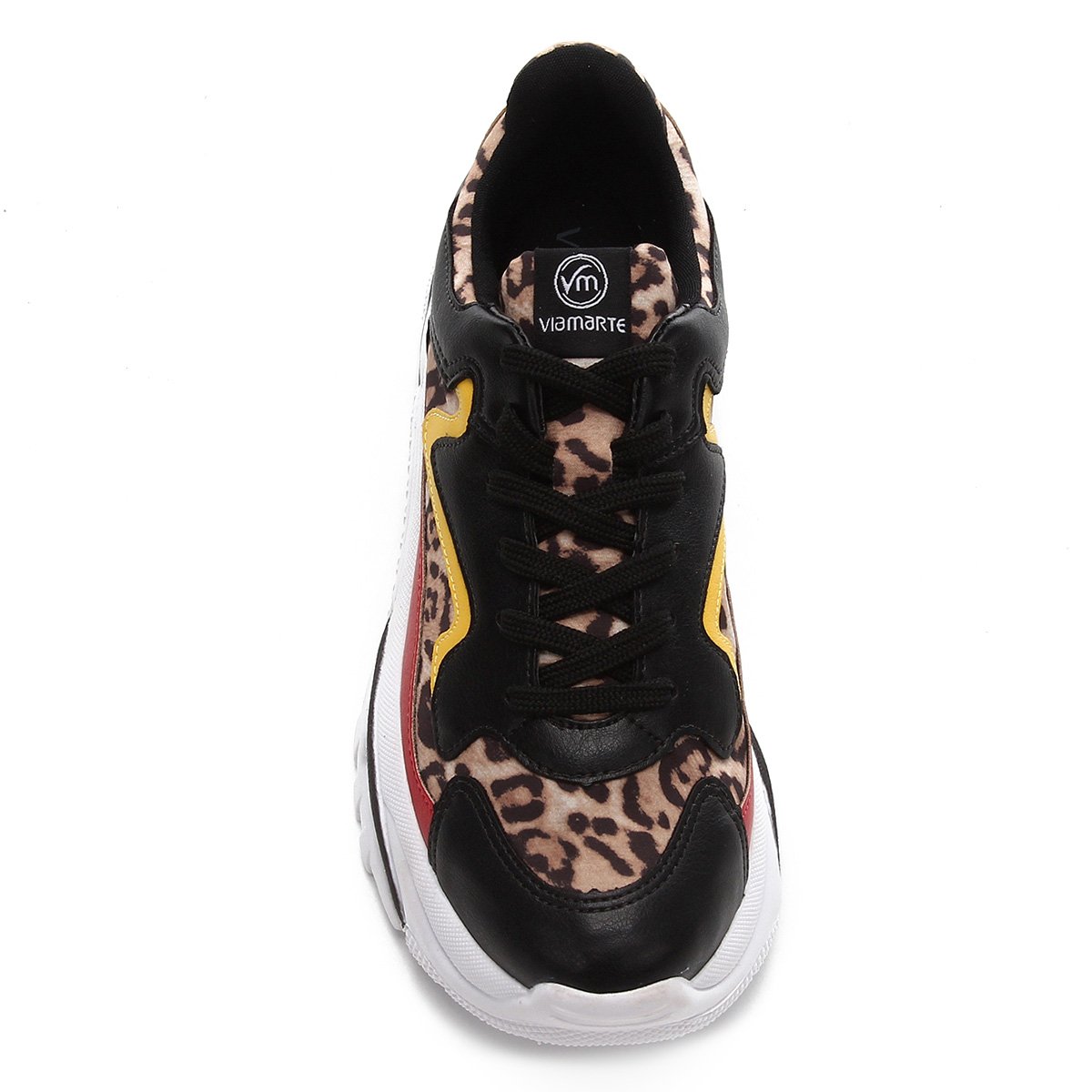 Tênis Via Marte Chunky Animal Print Onça Feminino