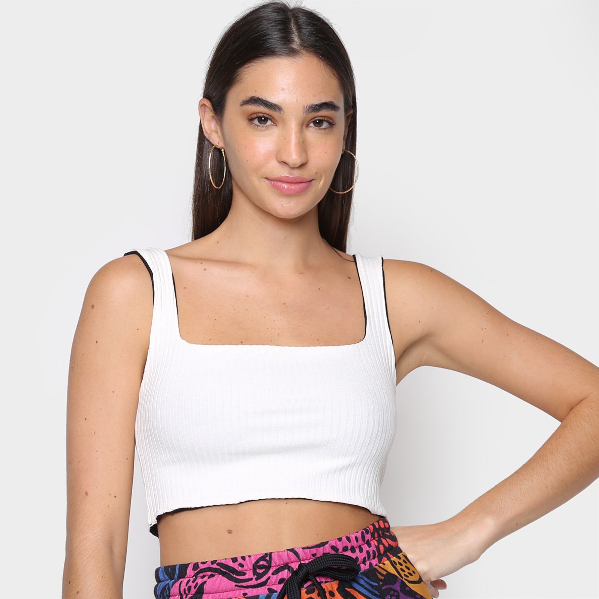 Top Farm Liso Dupla Face Feminino