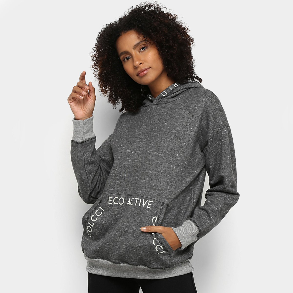 Moletom Colcci Fitness Capuz Eco Active Feminino