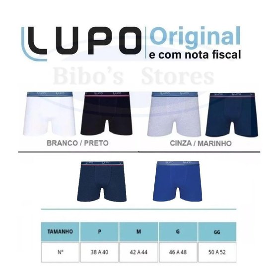 10 CUECAS BOXER ALGODÃO COTTON LUPO 00523