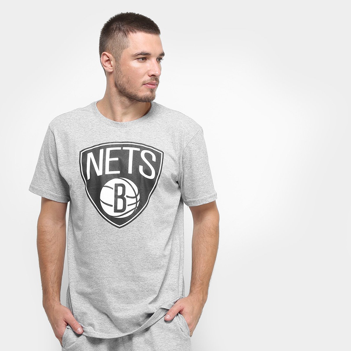 Camiseta NBA Brooklyn Nets Big Logo Masculina