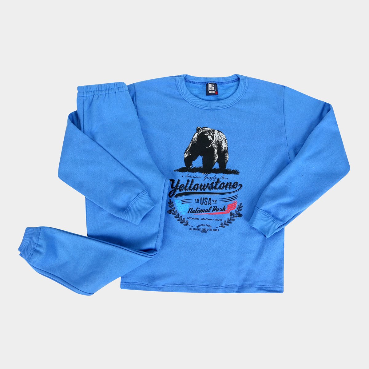 Conjunto Moletom Infantil Mia Kids Calça E Blusa Yellowstone Masculino