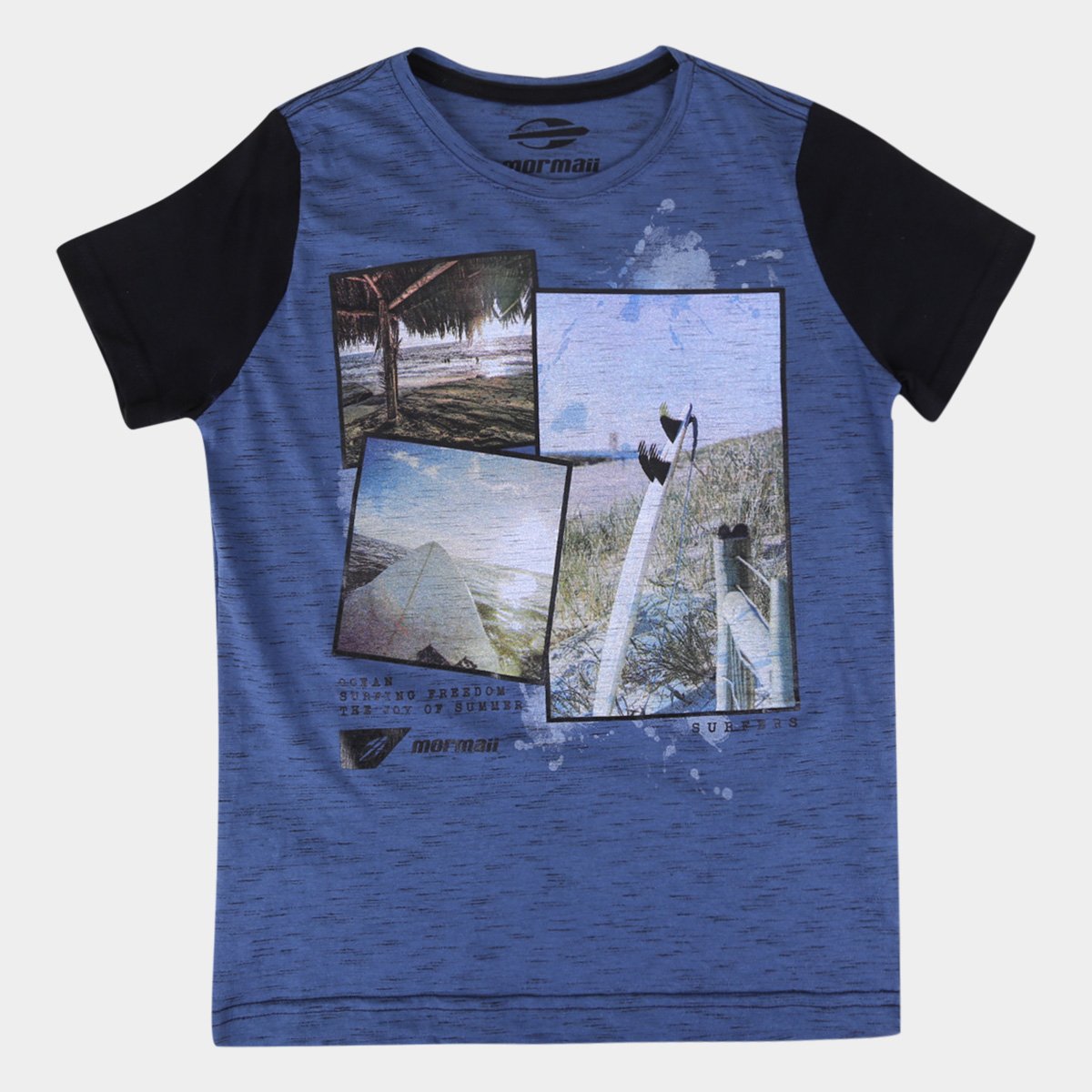 Camiseta Juvenil Mormaii Botone Estampada Masculina